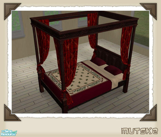 Sims 2 — Bryony Rug and Beddingset - Bedding by Mutske — Set of 4 rugs and a bedding. You need to have the original