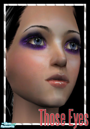 Sims 2 — Those Eyes - Dolphin by Bubbels — Intense coloured eyeshadow. 