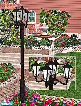 Sims 2 — 'Schinkel' Park Gas Lantern 5 by chrissy6930 — 'Schinkel' Park Gas Lantern 5. To see all lanterns facing the
