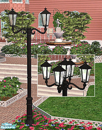Sims 2 — 'Schinkel' Park Gas Lantern 2 by chrissy6930 — 'Schinkel' Park Gas Lantern 2. To see all lanterns facing the
