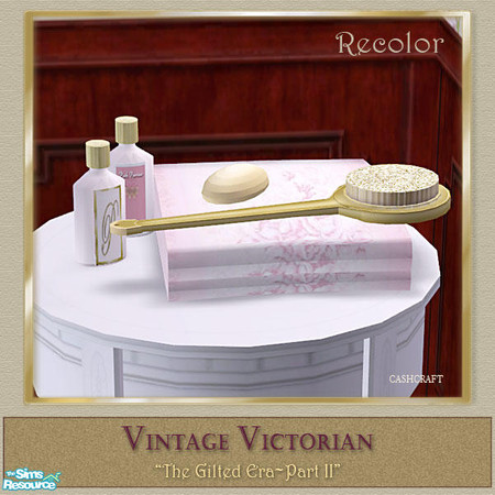 Sims 2 — Vintage Victorian Decor - Pink Towel by Cashcraft — This Vintage Victorian Decor set, features decorative pieces