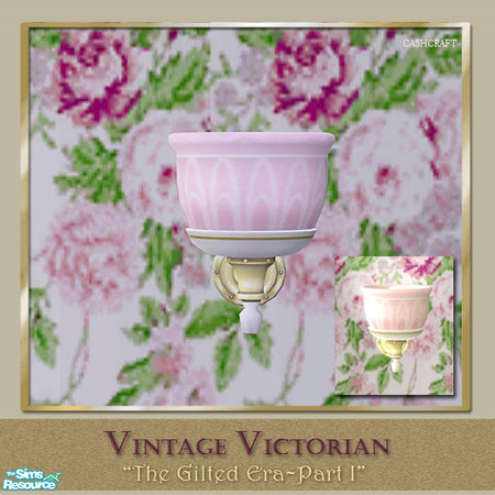 Sims 2 — Vintage Victorian Bathroom - Wall Sconce by Cashcraft — This Vintage Victorian Bathroom, features a porcelain