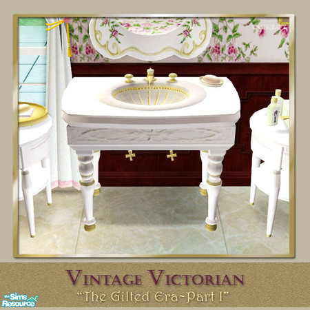 Sims 2 — Vintage Victorian Bathroom - Sink by Cashcraft — This Vintage Victorian Bathroom, features a porcelain Roman
