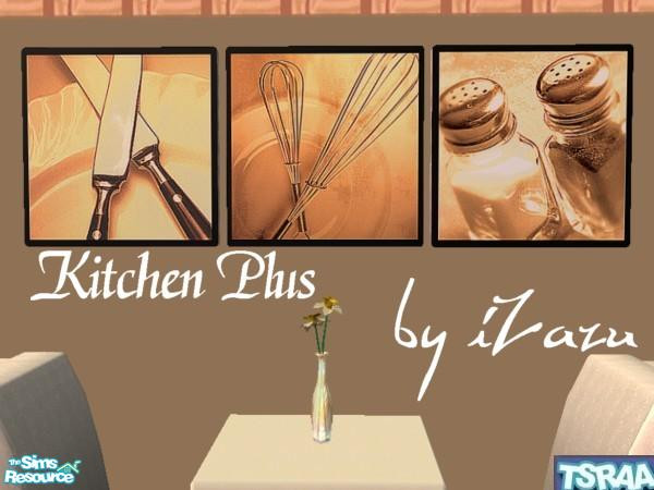 Sims 2 — Kitchen Plus by iZazu — Set includes 3 Pictures. Want to open an Art Studio or Art Gallery? Heres some pics for