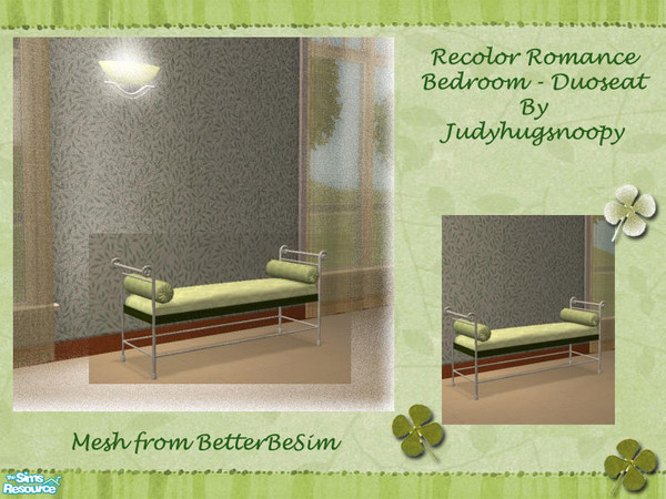 Sims 2 — Judy_Romanza_Duoseat by judyhugsnoopy — Recolor of BetterBeSim "Romanza Bedroomset" Hope you like it