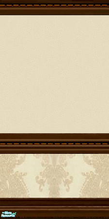 Sims 2 — Into Brown 9 by Lorah — cream wallpaper and paint