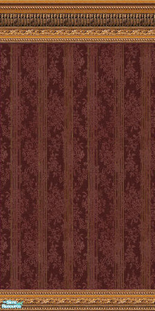 Sims 2 — jsf2BurgStripeStickley by jsf — From jsf Designs exclusively for TSR, TSRAA, For the victorian theme, for more