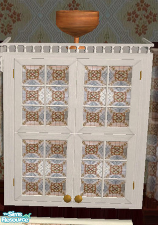 Sims 2 — Victorian Kitchen-Tall Upper Cabinet Mes by Simaddict99 — Tall, upper cabinet. This is a functional cabinet and