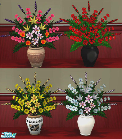 Sims 2 — Maxis Lost & Found NL Flowers - MESH by Simaddict99 — this is the mesh, it includes 4 Maxis textures that