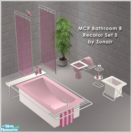 Sims 2 — MCR Bathroom B - Recolor set 5 by Sunair — MCR Bathroom B - Recolor set 5 (white)