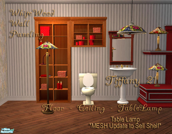 Sims 2 — Tiffany 21 by DOT — Tiffany Lamp 21 *TABLE LAMP MESH UPDATED FOR SELL SHELF OFB* Mix and Match Lamp Shade and