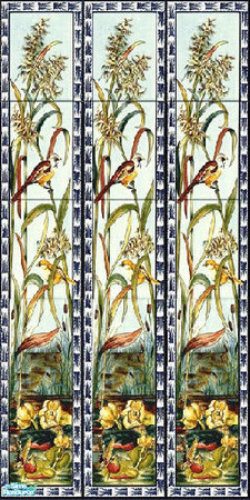 Sims 2 — jsf2BirdsTileWall by jsf — From jsf Designs exclusively for TSR, TSRAA, For the victorian theme, for more