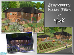 Sims 2 — Strawberry Fields Farm by MissyZ — Strawberry Fields Farm is the ultimate in self-sufficiency! This small