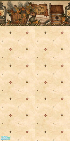 Sims 2 — TL - Log Bedroom - Stripes1 - Wall3 by TabbyLou — Wall #3 for Stripes1 Collection in recolor of Simaddict99's