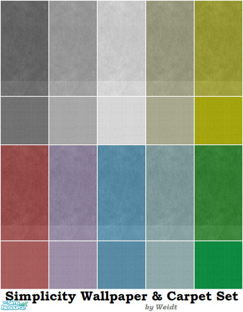 Sims 2 — Simplicity Wallpaper & Carpet Set by weidt — its simple and beautiful design makes Simplicity ideal for any