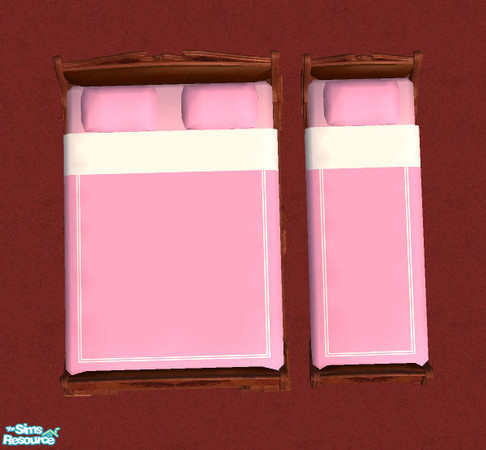 Sims 2 — Girls Pink Bedding by heijke — I really wanted a nice pink bedding for my girls bedroom(both kids and adults!).