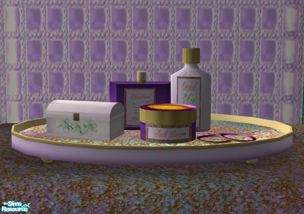 Sims 2 — Belgravia Bathroom - Vanity Tray02  by Cloisonne — This is the vanity bottle collection to match the tray.I left