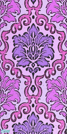 Sims 2 — Retro Flower Wallpapers - Purple by JulietteRose — purple flowers