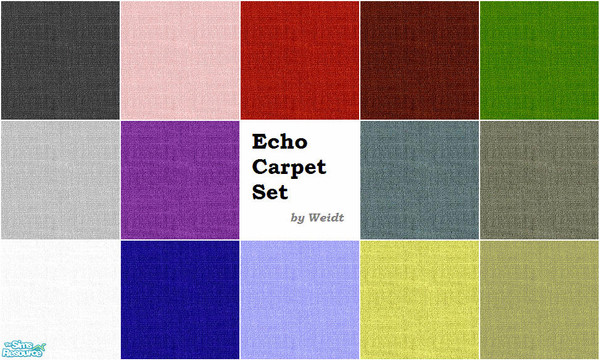 Sims 2 — Echo Carpet Set by weidt — 
