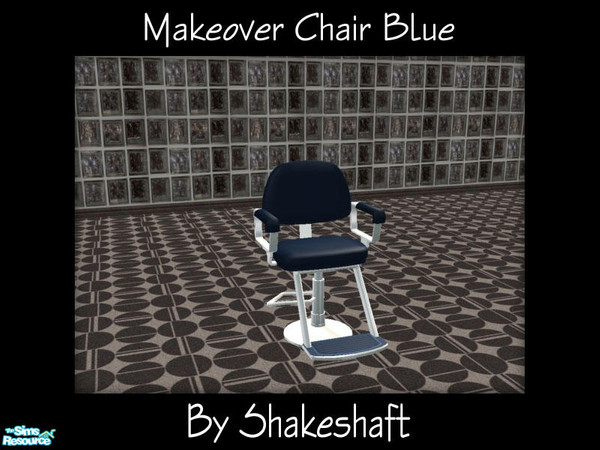 Sims 2 — Makeover Chair Blue by Shakeshaft — Part of a set of 7 new colours for your Makeover Chairs, also one recolour