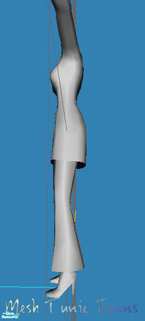 Sims 2 — Mesh Tunic Jeans Adult - New Mesh by Shannara_Simfashion — Mesh File