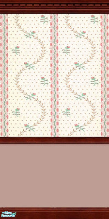 Sims 2 — Victorian Dining Room Wallpaper by Shakeshaft — Part of a set of everything you need to recreate a Victorian