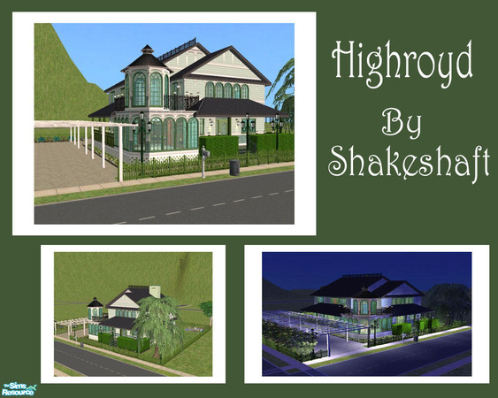 Sims 2 — Highroyd by Shakeshaft — A Victorian style home with 3 bedrooms and 1 1/2 bathrooms. With a lounge, dining room
