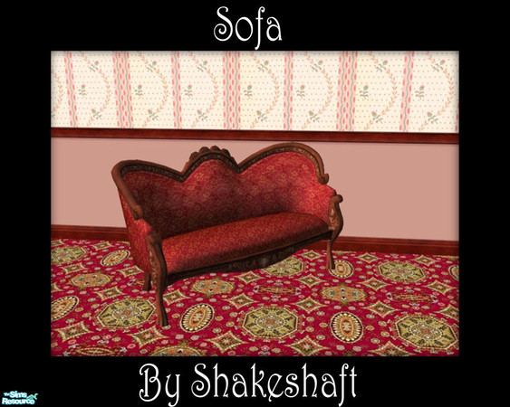 Sims 2 — Sofa by Shakeshaft — Part of a set of everything you need to recreate a Victorian style Dining room, from the
