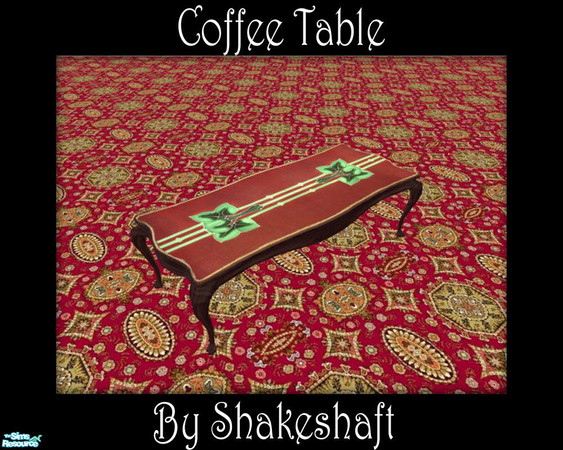 Sims 2 — Coffee Table by Shakeshaft — Part of a set of everything you need to recreate a Victorian style Dining room,