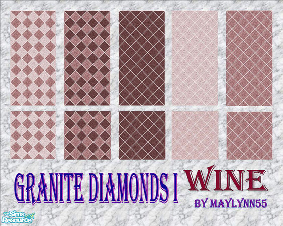 Sims 2 — Granite Diamonds I_Wine by maylynn55 — Made by maylynn55 **TSRAA Member** 