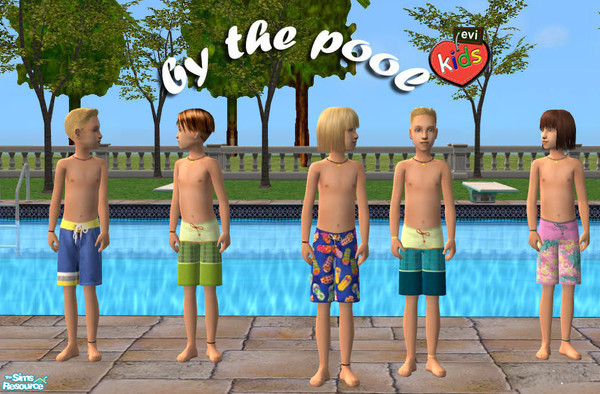 Sims 2 — POOL by evi — Boys swimsuits
