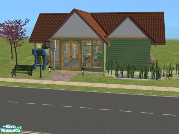 Sims 2 — Camille's Cafe by jenwar — The next in my series of small comm lots for slower systems or players who like