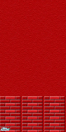 Sims 2 — Red Half Bricks by camelia111 — Part of Exterior Collection I