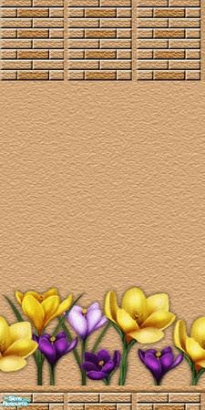 Sims 2 — Sand Bricks with Flowers by camelia111 — Part of Exterior Collection I