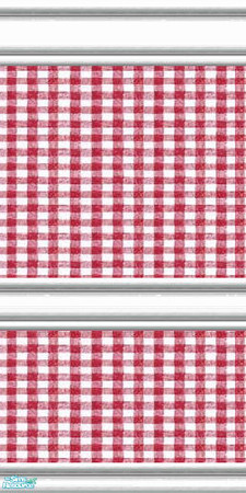 Sims 2 — jsf2RedCheckRailWM by jsf — From jsf Designs exclusively for TSR, TSRAA Find matching walls and floors by