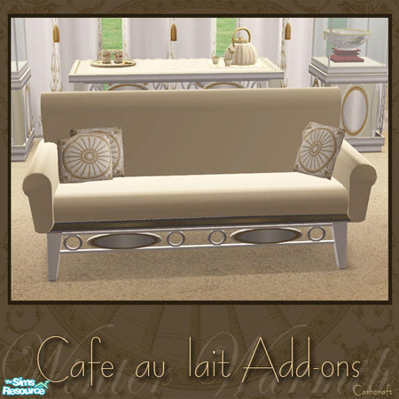 Sims 2 — Cafe au lait - Add-ons - Loveseat by Cashcraft — Recolor of my "Asian Inspired Add-ons" set. Add