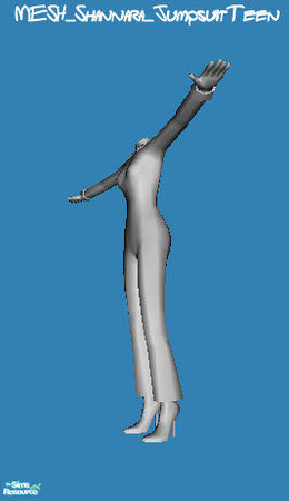 Sims 2 — Mesh Jumpsuit for Teens - New Mesh by Shannara_Simfashion — 