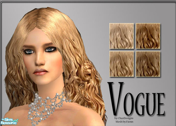 Sims 2 — Vogue by ChazDesigns — A hairstyle based on models on the cover of Vogue. A sophisticated, glamorous hairstyle