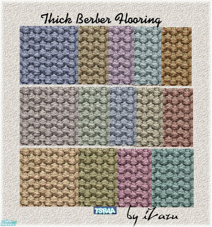 Sims 2 — Thick Berber Flooring Set by iZazu — Thick Berber carpeting adds warmth and elegance to any room! Resembles the