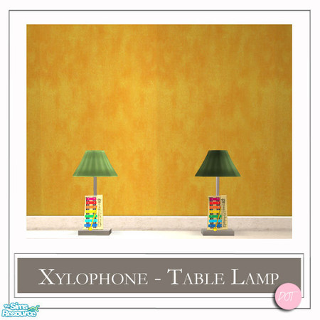 Sims 2 — Xylophone Lamp MESH by DOT — Xylophone Lamp MESH Toys in-game lamps. Sims 2 by DOT of The Sims Resource.