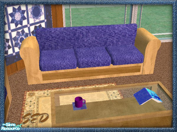 Sims 2 — WaG Rustica Den - Sofa by SpringwolfDecor — Soft and comfy and fit even for the most masculine of Sims! Enjoy