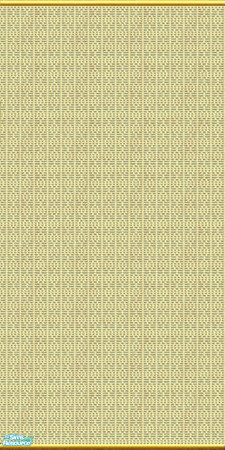 Sims 2 — Golden Snowdrop 3 wallpaper by Cloisonne — Last of 3 wallpapers for golden Snowdrop kitchen.