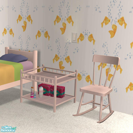 Sims 2 — Baby Match Coffee Pink - #266525 by DOT — Baby Match Coffee Pink To match in-game baby furniture and new meshes.