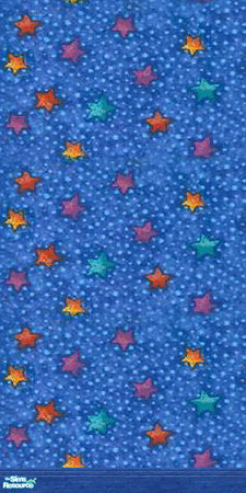 Sims 2 — Blue with stars - WallPaper by SimLariss — Blue wallpaper with star pattern