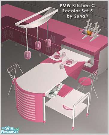 Sims 2 — PMW Kitchen C - Recolor set 5 by Sunair — PMW Kitchen C - Recolor set 5 (white)
