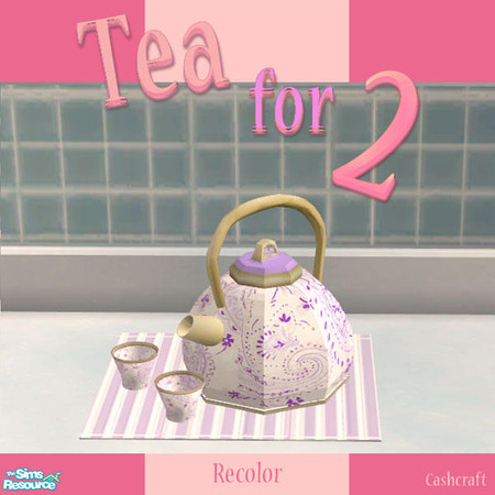 Sims 2 — Tea for 2 - Shabby Chic by Cashcraft — Tea for 2, it's not the most romantic drink in the world, but when your