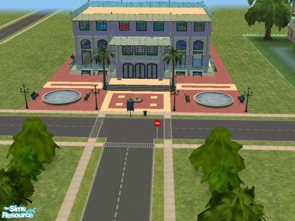 Sims 2 — Seaglass Student Union by shewhogames — The American student union is the central hub for all college students.