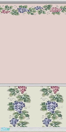 Sims 2 — Kitchen Grapes - 2 by Lorah — Mauve, green, white, blue, purple, pink, just some of the colors in this set of