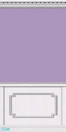 Sims 2 — Pretty in Purple wall with wainscotting by Crass — By Crass **TSRAA**