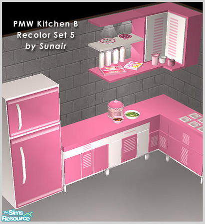 Sims 2 — PMW Kitchen B - Recolor set 5 by Sunair — PMW Kitchen B - Recolor set 5 (white)